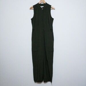 Athleta Brooklyn Cargo Utility Festival Jumpsuit Womens 8 Green One Piece